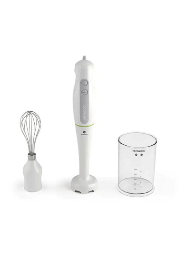 Hand Blender, Stainless Steel Wand, Chopper, 0.5L Beaker, Whisk, Turbo Function, Triblade Technology OWHDP109WG White