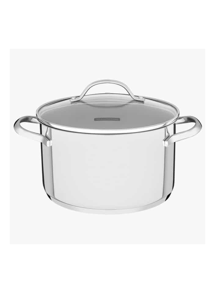 Since 1911,Made in Brazil- Una 24cm 6.1L Stainless Steel Deep Casserole with Tri Ply Bottom