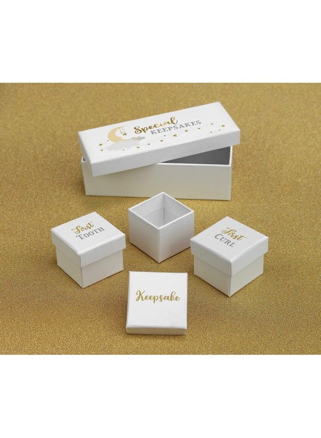 Set Of 3 Special Keepsake Boxes White