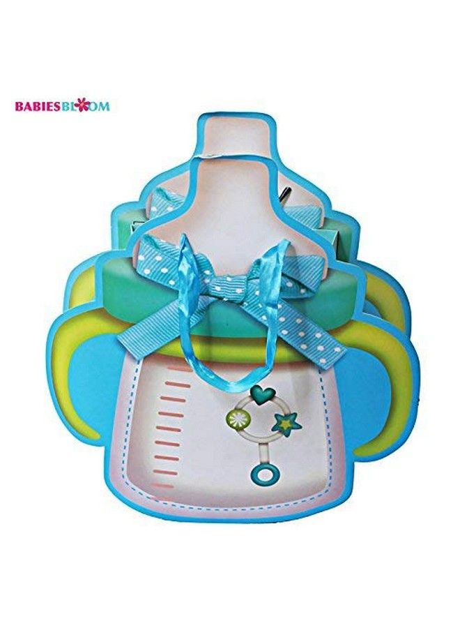 Blue Bottle Shaped Baby Shower Gift Bags Kids Birthday Party Bags (Set Of 6)
