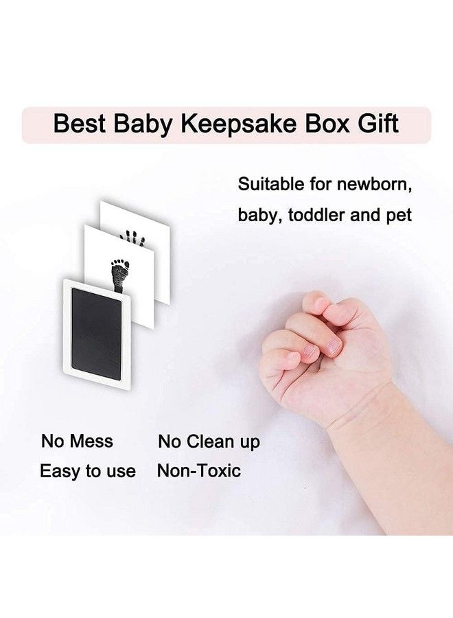 Baby Hand And Foot Print Imprint Kit. No Touch Non Toxic Ink Pad (0 6 Months) (Blue)