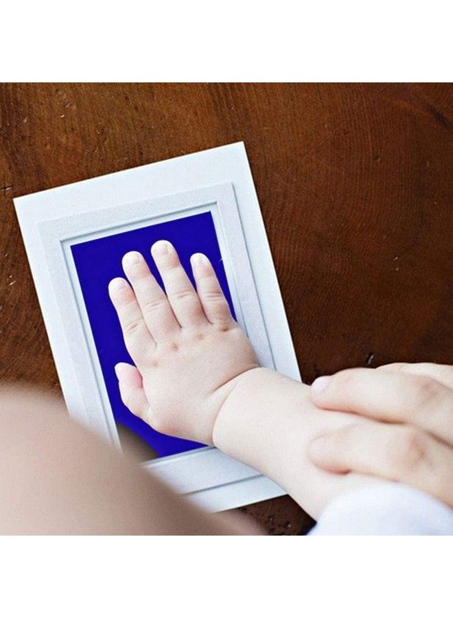 Baby Hand And Foot Print Imprint Kit. No Touch Non Toxic Ink Pad (0 6 Months) (Blue)