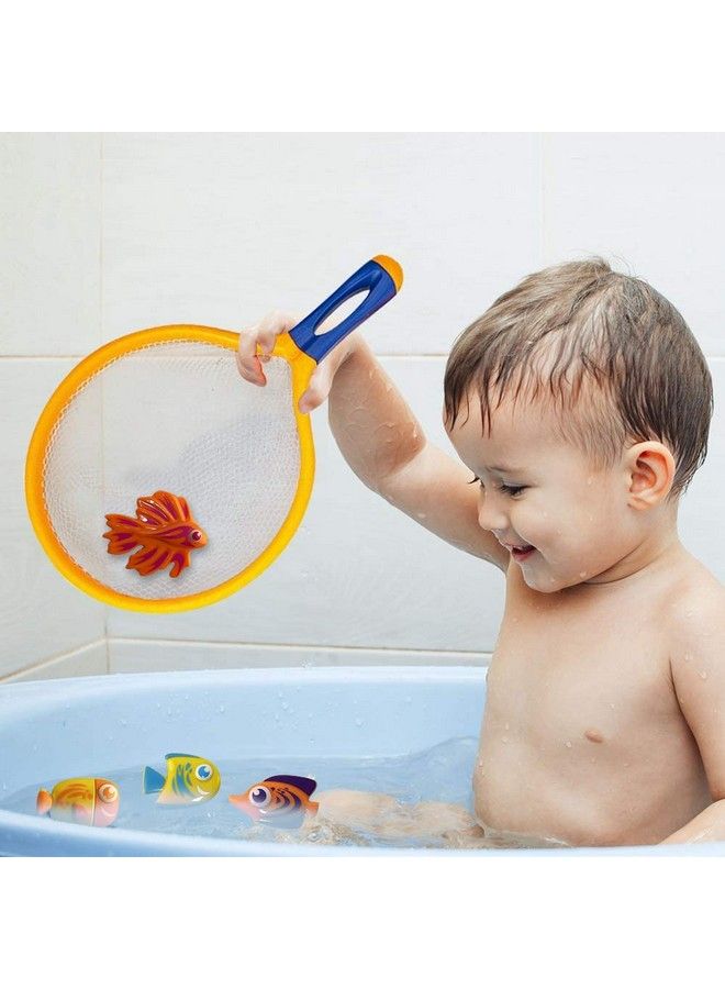 Fishing Net Catch Game Set Of 2 Each Set With 1 Fishing Net And 6 Colorful Fish Toys Pool Toys For Kids Bathtub Toys For Boys And Girls Summer Toys And Great Gift For Children