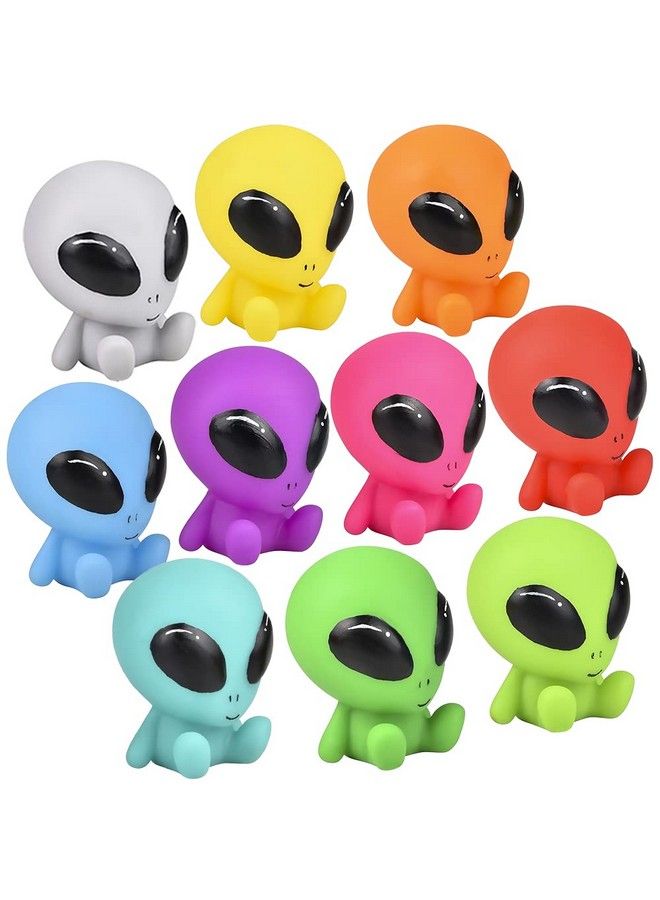 Rubber Galactic Aliens Set Of 10 Alien Toys For Kids In Assorted Colors Great As Outer Space Party Favors Bath Toys For Kids Swimming Pool Toys And Office Desk Decorations