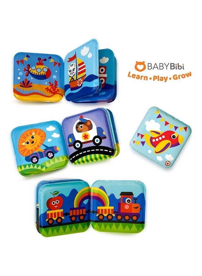 Floating Baby Bath Books Transport Themed Bath Books For Babies Infants Waterproof Mold Free Bath Toys For Learning & Early Education