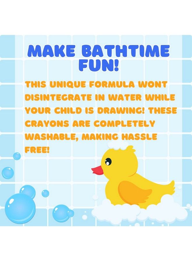 Bath Crayons Super Set Set Of 24 Draw In The Tub Colors With Bathtub Storage Mesh Bag Non Toxic Safe For Children Won'T Disintegrate In Water Art Project For Kids And Toddlers Fun Gift For Kids
