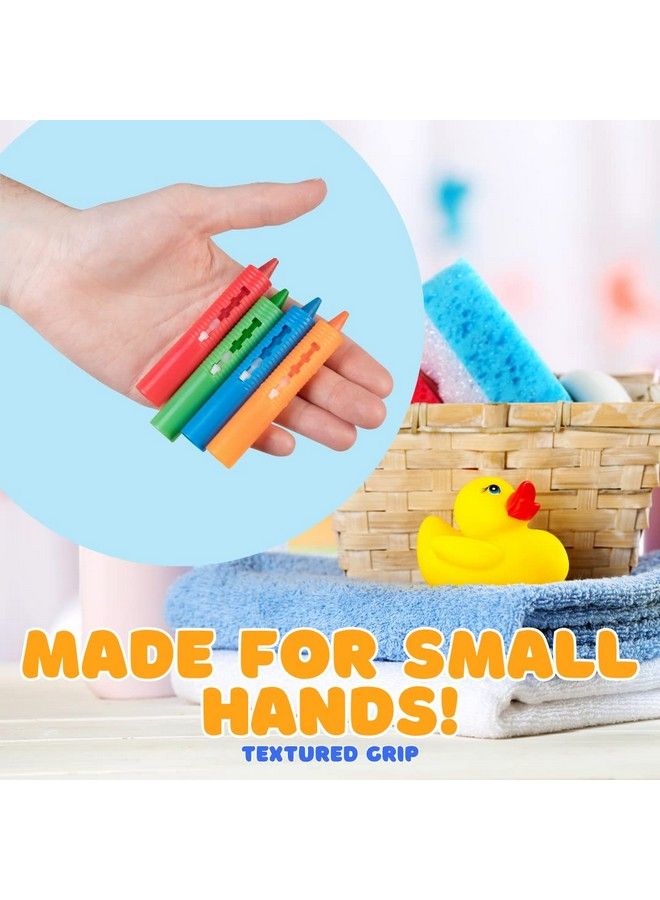 Bath Crayons Super Set Set Of 24 Draw In The Tub Colors With Bathtub Storage Mesh Bag Non Toxic Safe For Children Won'T Disintegrate In Water Art Project For Kids And Toddlers Fun Gift For Kids