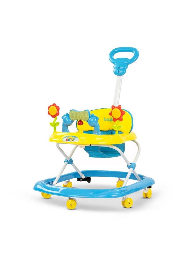 Kito Pro Baby Walker For Kids Foldable Activity Kids Walker With 3 Height Adjustable & Parental Push Handle ; Walker For Baby With Music & Light ; Walker Baby 6 18 Months Boy Girl