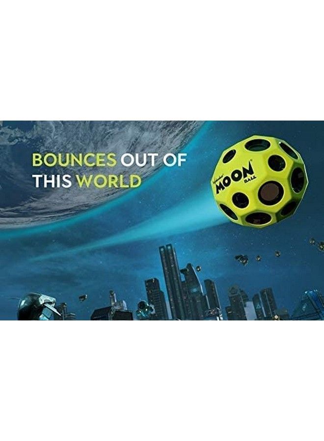 Moon Ball 5 Pack Bounces Out Of This World Original Patented Design Craters Make Pop Sounds Easy To Grip (Pack Of 5)