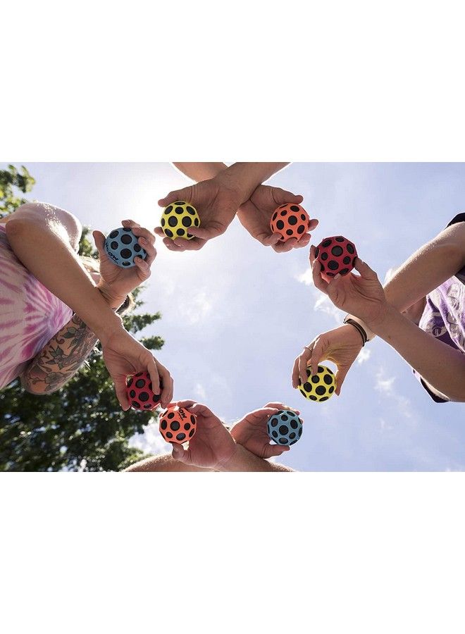 Moon Ball 5 Pack Bounces Out Of This World Original Patented Design Craters Make Pop Sounds Easy To Grip (Pack Of 5)