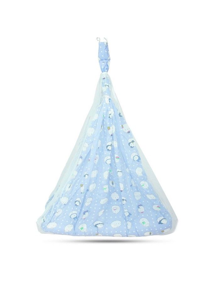 Ziggy Hanging Cradle For Babies;Newborn Baby Cotton Baby Cradle;Baby Sleep Swing Cradle;Baby Jhula Jhoola;Baby Bed;Baby Bedding Set With Net Spring Set 0 24 Months For Baby Boys &Girls (Blue)