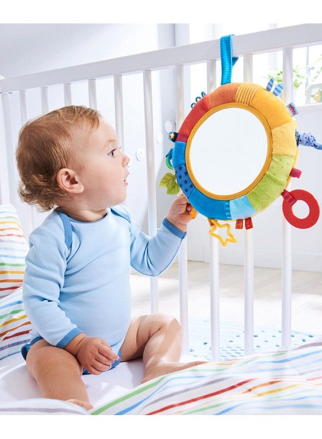 Rainbow Discovery Mirror Hang From Crib Or Use As A Pillow With Entertaining Elements For Baby To Explore