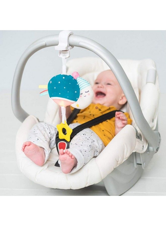 Musical Mini Moon On The Go Pull Down Hanging Music And Lights Infant Toy ; Parent And Baby’S Travel Companion Soothe Baby Keeps Baby Relaxed While Strolling For Newborns And Up