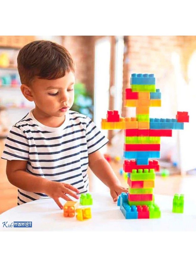 88 Pcs Building Blocks;Interlocking Blocks;Play Blocks;Building Blocks;Learning Blocks Creative Blocks And Learning Educational Toy Set For Kids Of + 3 Years