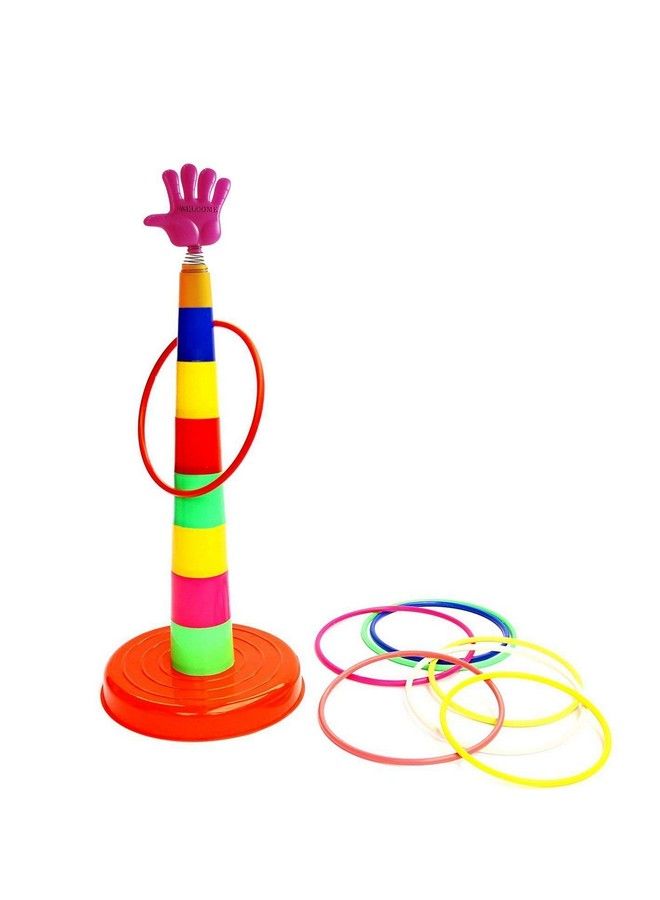 Plastic Ring Toss Stacking Ring Throw Game For Toddlers(Kids) For Single And Group Play Multicolor