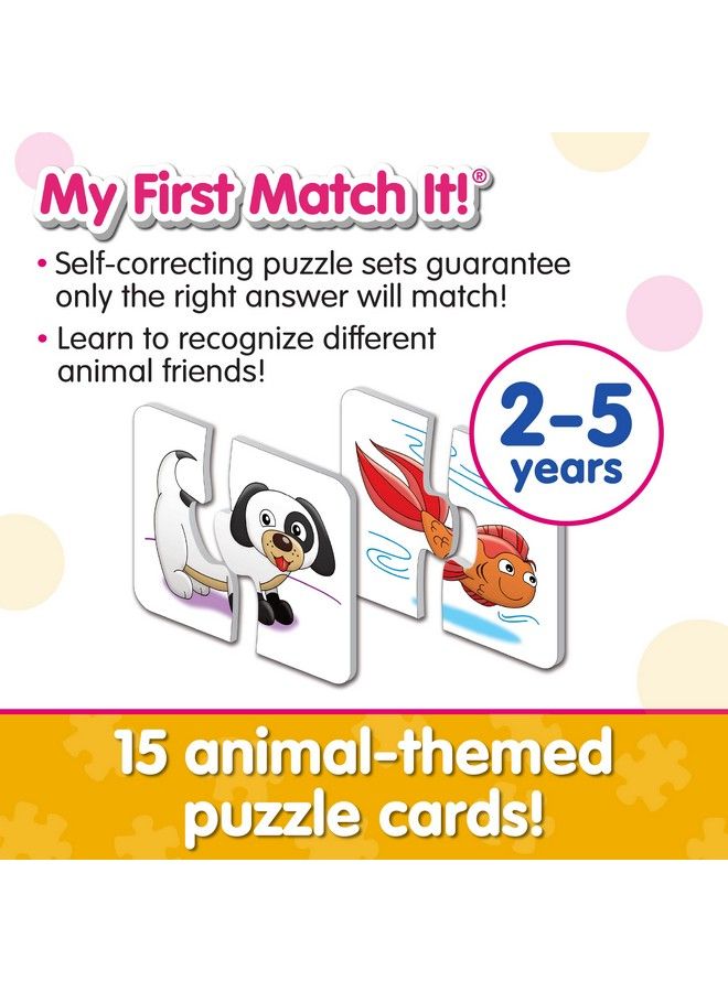 : My First Match It Head And Tails 15 Piece Self Correcting Animal Matching Puzzles Learning Toys For Toddlers 1 3 Award Winning Toys