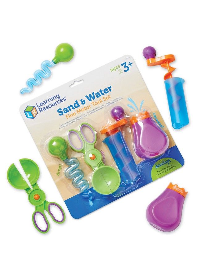 Sand & Water Fine Motor Set 4 Pieces Ages 3+ Toddler Learning Toys Educational Toys For Toddlers Fine Motor Tool Set Sensory Toy Sand Table Toys