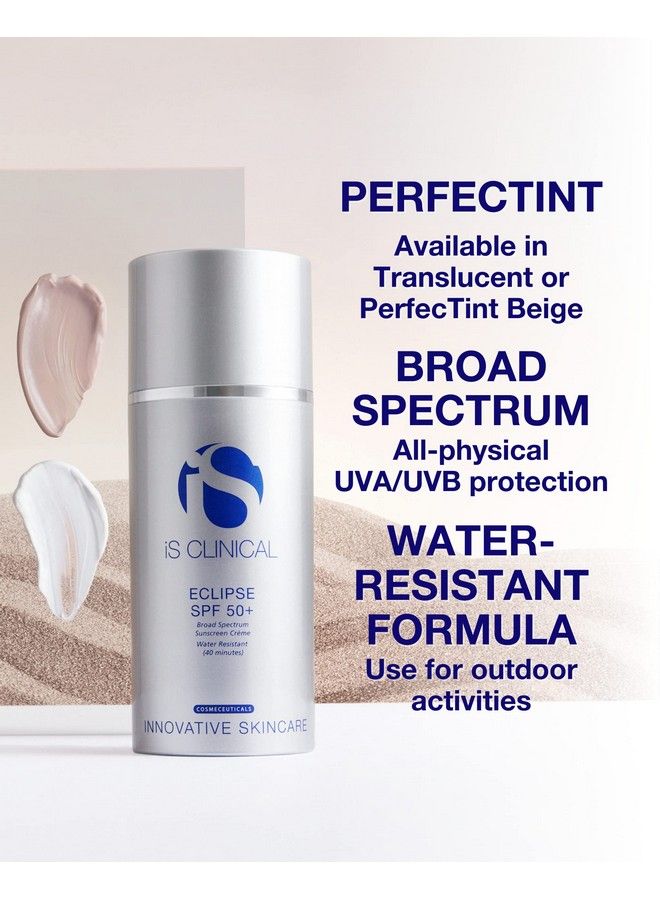 Eclipse Spf 50+ Sunscreen Zinc Oxide Tinted Sunscreen Ultra Sheer Nongreasy Matte Finish Sun Cream For Face