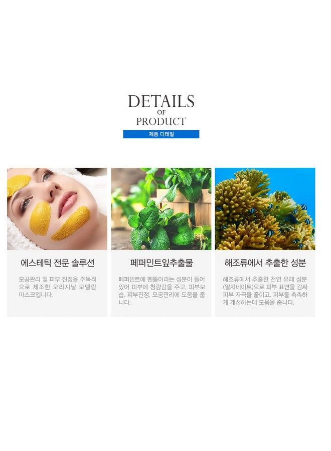 Modeling Mask Powder Pack Cool Ice For Soothing And Pore Management 240G