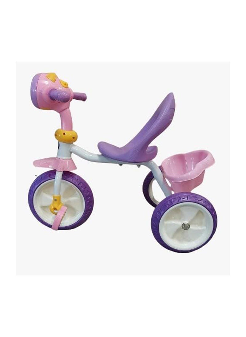 Lovely Baby Kids Tricycle LB 986 Smart Plug & Play Kids Cycle with Rear Storage Baskets