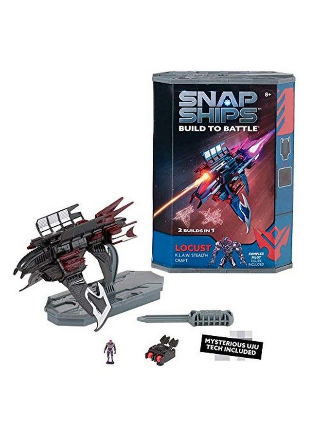 Snap Ships Locust K.L.A.W. Stealth Craft Construction Toy For Custom Building And Battle Play Ages 8+