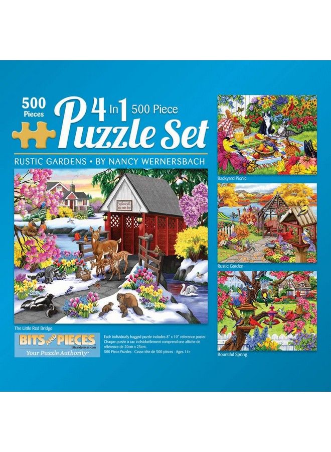 4 In 1 Multi Pack 500 Piece Jigsaw Puzzles For Adults 500 Pc Puzzle Set Bundle By Nancy Wernersbach 16