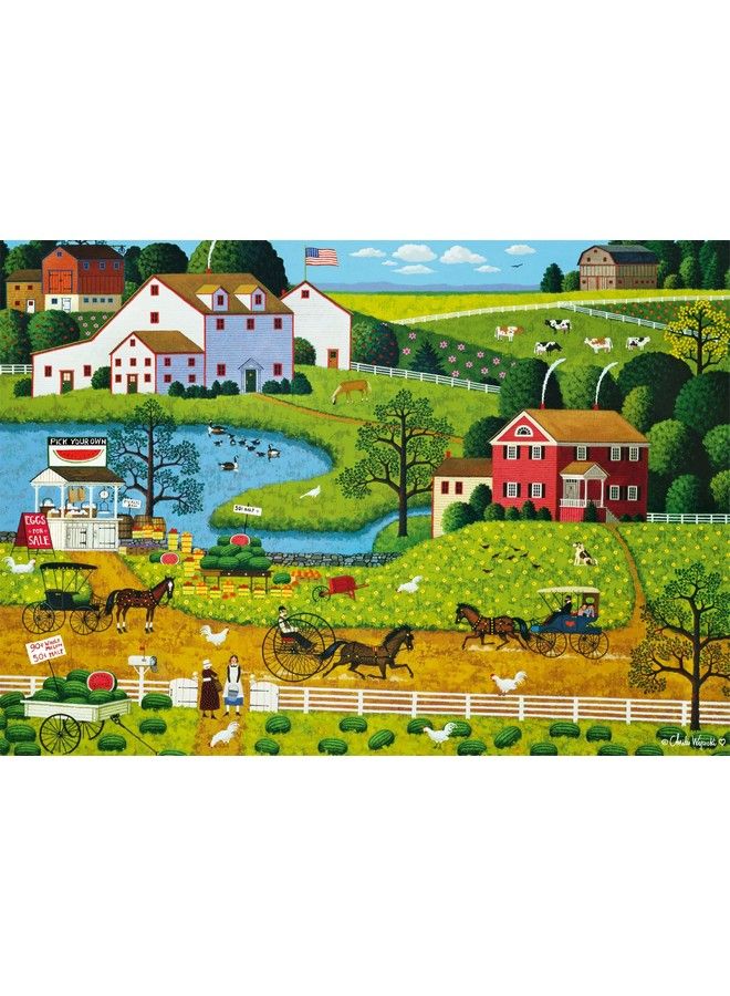 Charles Wysocki Jolly Hill Farms 500 Piece Jigsaw Puzzle