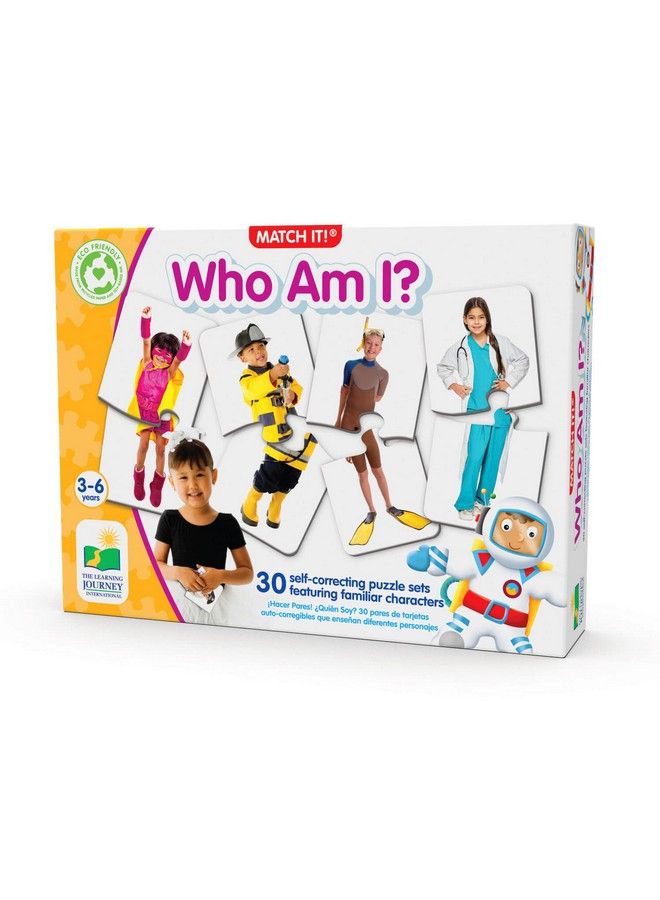 Learning Journey International Match It! Who Am I? Self Correcting Matching Puzzle Set Multicolor