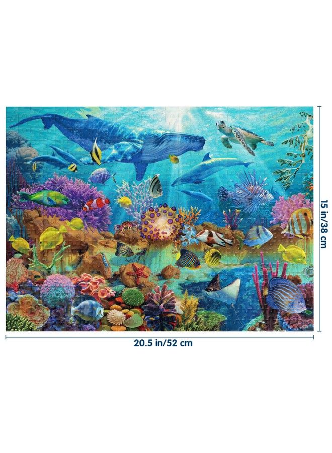 Puzzles For Adults Jigsaw Puzzles 500 Pieces Puzzles For Kids And Adults Undersea World Underwater Paradise Ocean Scene