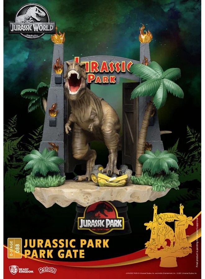 Jurassic Park: Park Gate Ds 088 D Stage Statue Multicolor 6 Inches