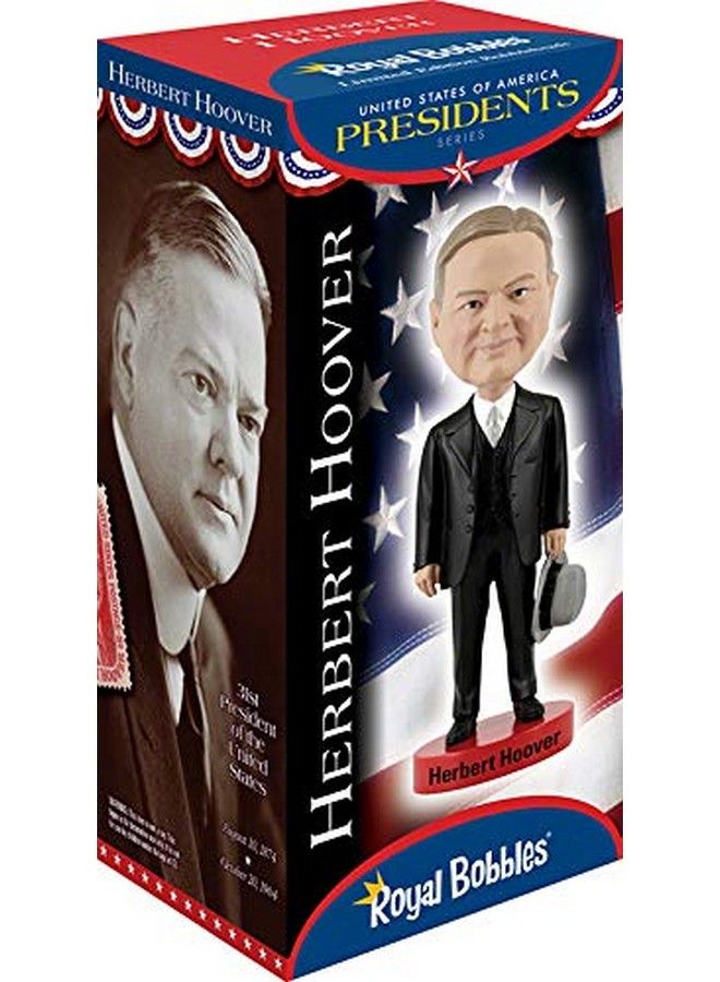 Herbert Hoover Bobblehead Premium Polyresin Lifelike Figure Unique Serial Number Exquisite Detail