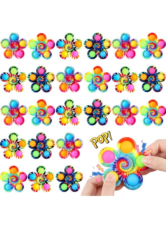 24 Pack Party Favors Fidget Spinners For Kids 4 8 8 12 Kids Goodie Bag Stuffers Pop Mini Fidget Toys Classroom Prizes Bulk Toddler Birthday Return Gifts Sensory Toys