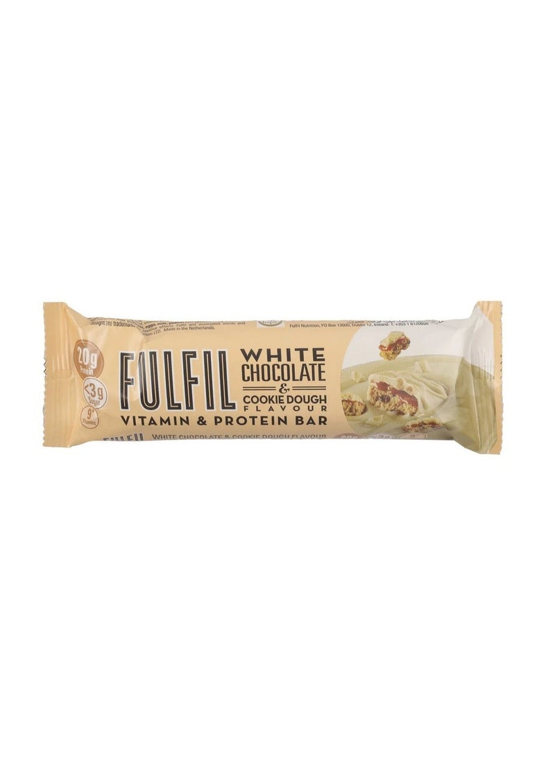 Protein Bar 15 X 55G Bars White Chocolate & Cookie Dough Flavour 20G High Protein, 9 Vitamins, Low Sugar