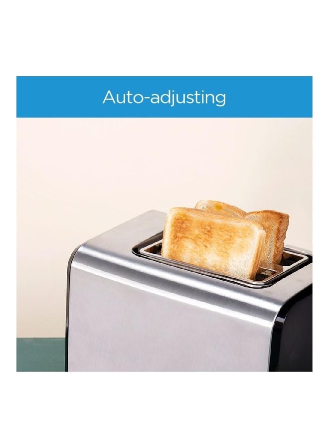 Toaster 2 Slots, With Adjustable Browning Control, Removable Crumb Tray, Automatic Pop Up, Defrost, Warm, Cancel, Auto Power Cut Off Function, 7 Level Settings 950 W MTRW2L20W Sliver