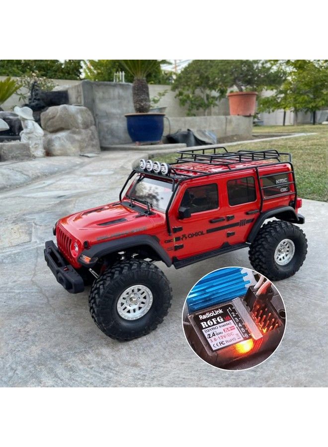 R6Fg 6 Channels 2.4Ghz Rc Receiver With Gyro Surface Long Range Control Rx For Vehicle Drifting/Crawler/Truck/Boat Works With Radio Controller Rc4Gs V3/Rc6Gs V3/Rc4Gs V2/Rc6Gs V2/T8Fb/T8S