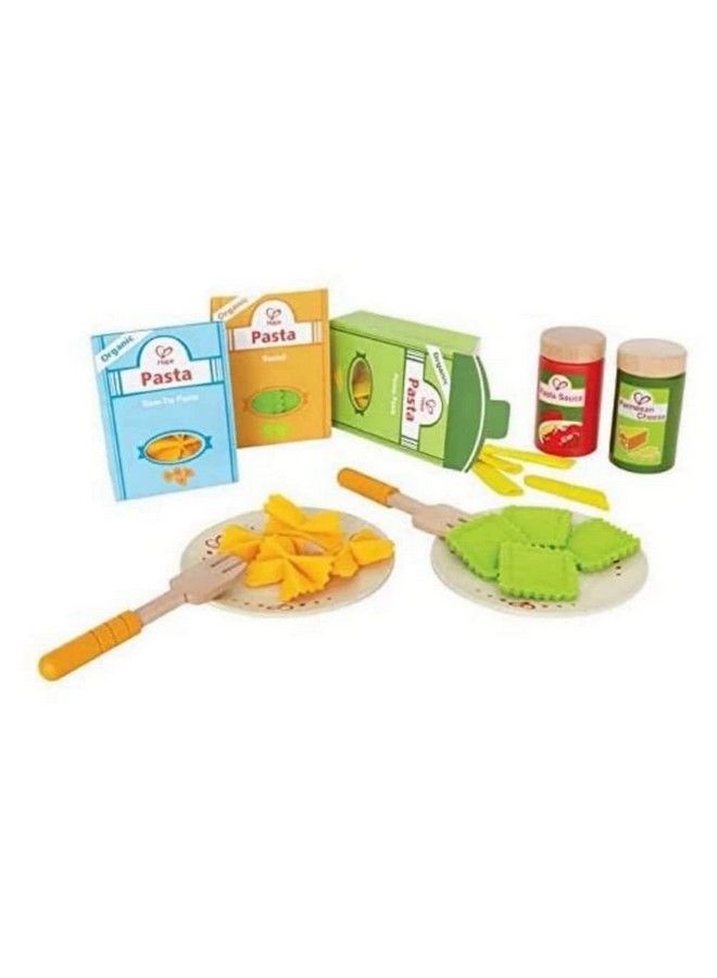Pasta Wooden Play Kitchen Food Set For 3+ Years With Accessories