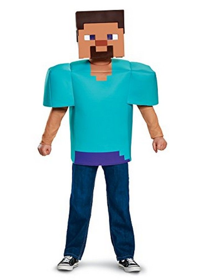 Steve Classic Minecraft Costume Multicolor Small (4 6)