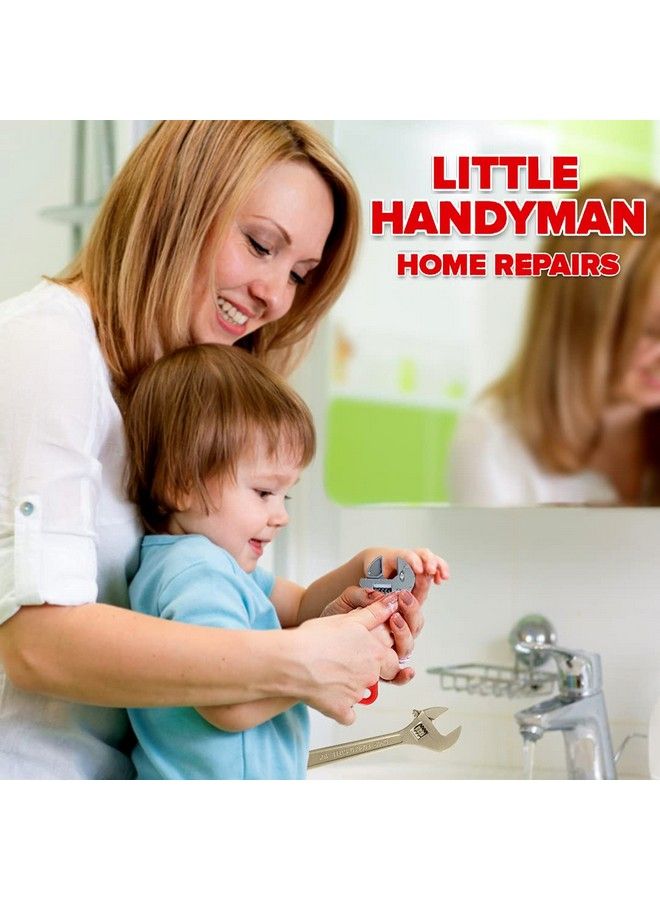 Kids Handyman Tools Toy Set 52 Pcs Mechanic Pretend Play Construction Playset With Hard Hat Nuts Bolts Realistic Plastic Toddler Children Accessories For Workbench