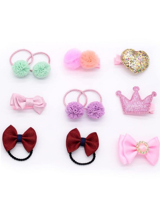 Little Girl Kids 3 Layer Lint Jewelry Box With Mirror And 35 Pieces Girl Princess Jewelry Dress Up Accessories Toy Playset Set
