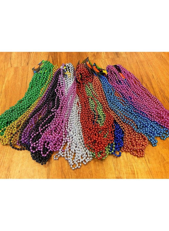 72 Pack Mardi Gras Beads Bulk Mardi Gras Beads Necklaces Assortment Throw Beads In Bulk Gasparilla Beads