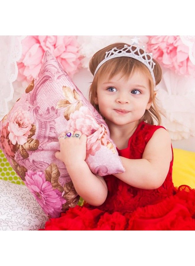 Gifts For Girls' Birthday Toys 12Pcs Adjustable Rings Unicorn Ring Crown Ring Birthday Gifts Gift For 3 4 5 6 7 8 9 10 11 12 Year Old Girl