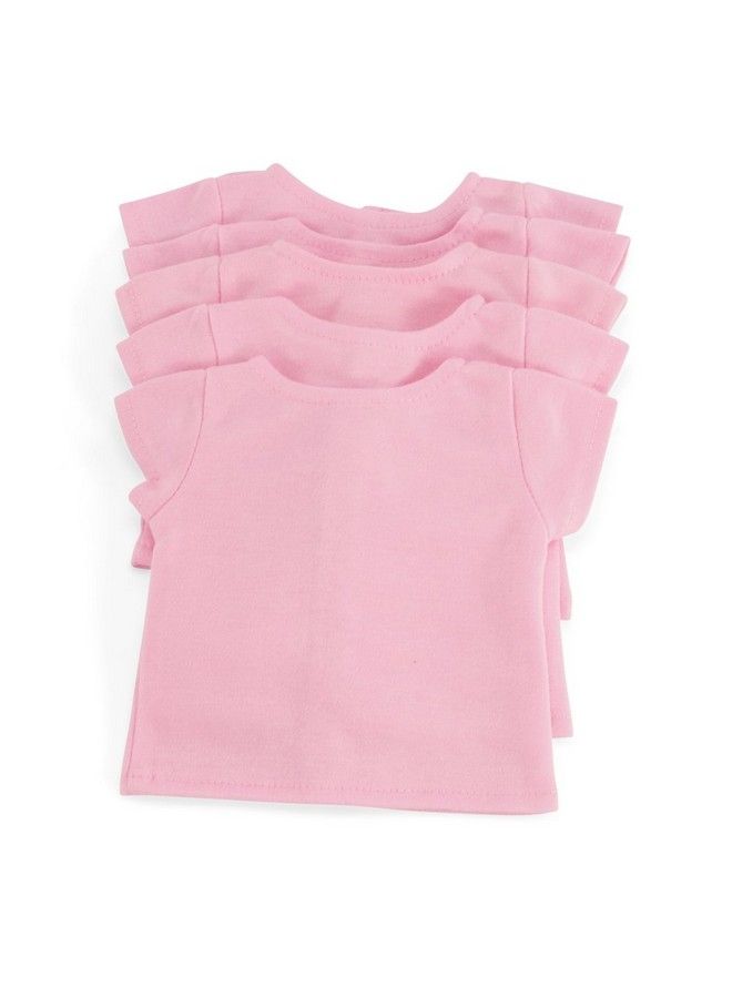 18 Inch Doll Clothes 5 Pack Pink 18 In Doll Casual T Shirts Tees Value Bundle ; Gift Boxed! ; Fits Most 18