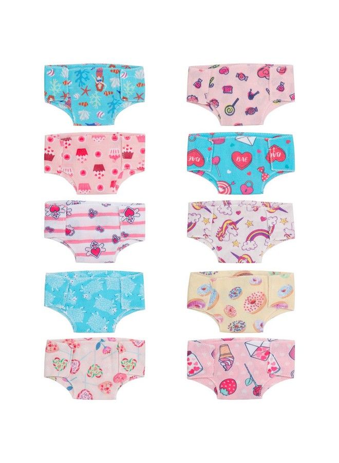 10 Pieces Doll Diapers Doll Underwear Doll Underpants Doll Accessories For 14 18 Inch Baby Dolls And American Doll