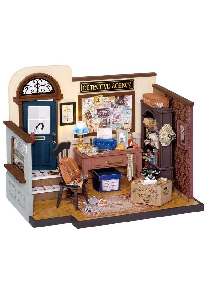 Diy Miniature House Kit 1:20 Scale Dollhouse Room Kit With Led Light Mini House Kit With Furniture Best Birthday Gift