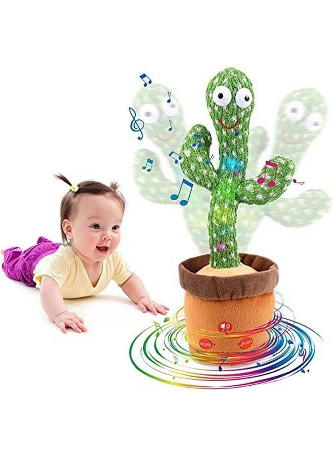 Toys Dancing Cactus Talking Toy Cactus Plush Toy Wriggle & Singing Recording Repeat What You Say Funny Education Toys For Babies Children Playing Home Decorate