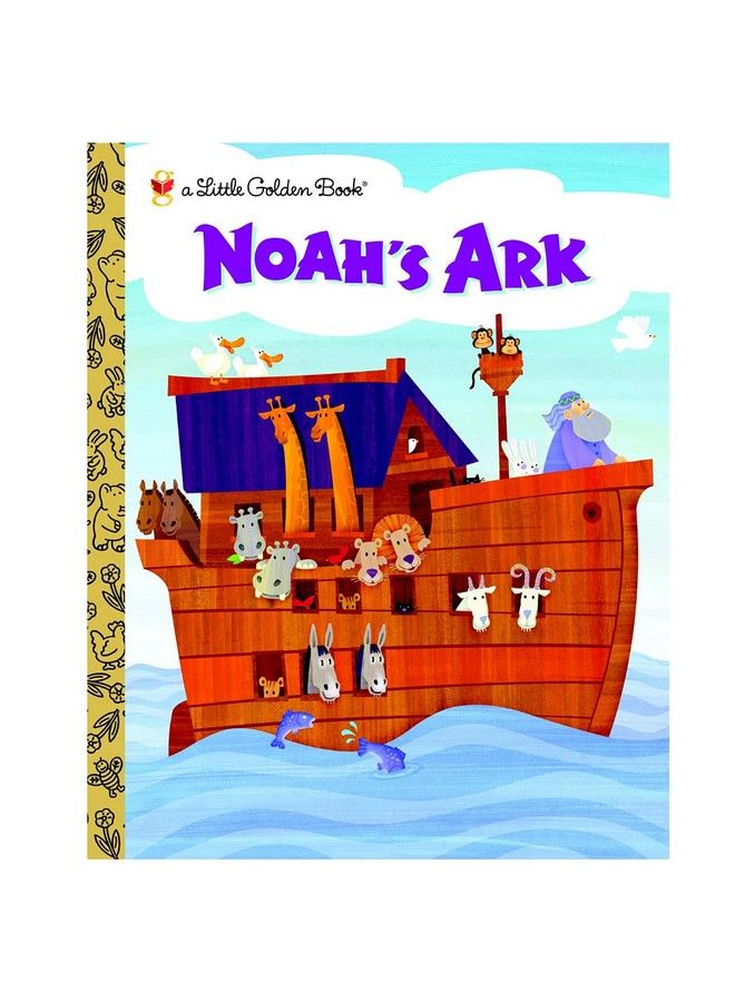 Noah'S Ark Plush 6 Piece Gift Set Little Golden Book® Noah'S Ark Book Plush Noah'S Ark 5 Piece Set 8 Inches