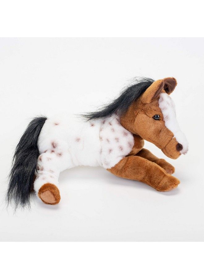 Laying Large Appaloosa Horse Spotted Children'S Plush Stuffed Animal