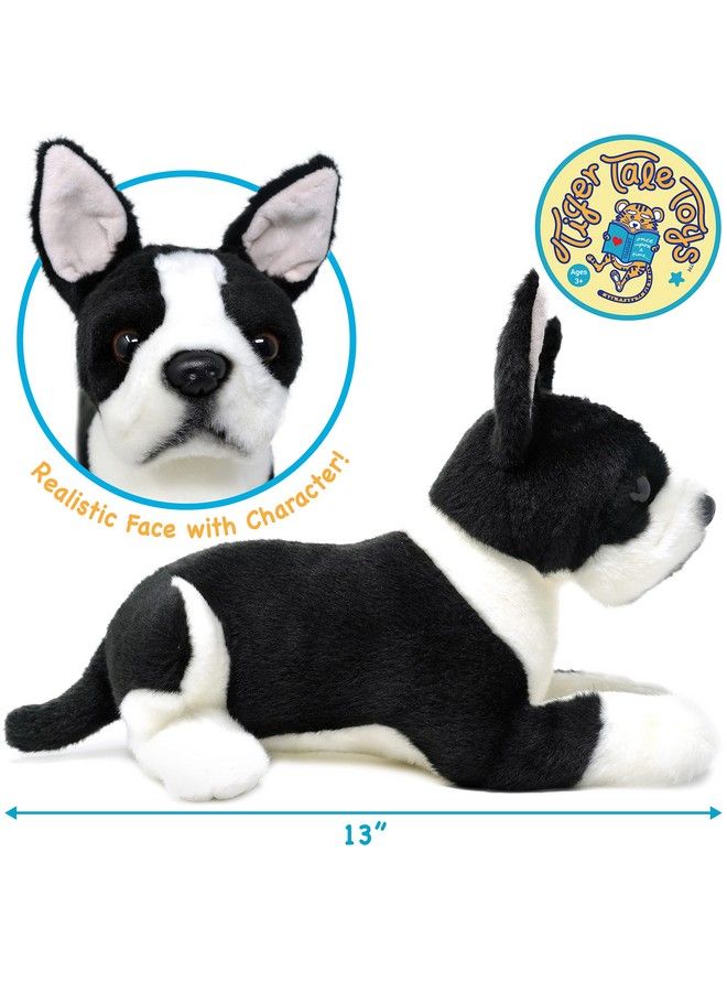 Baxter The Boston Terrier 12 Inch Stuffed Animal Plush Dog By Tiger Tale Toys