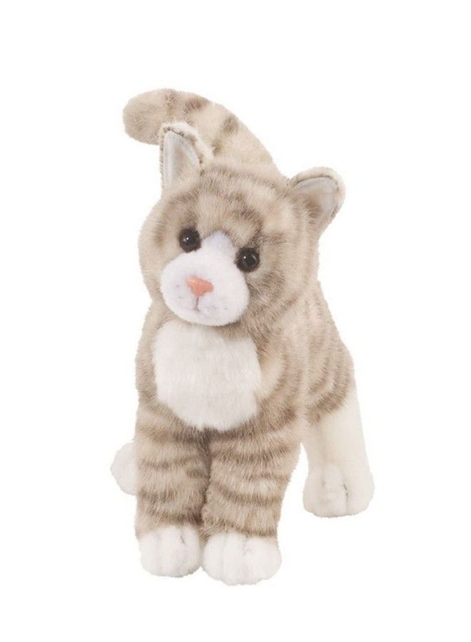 Zipper Grey Tabby Cat Plush Stuffed Animal