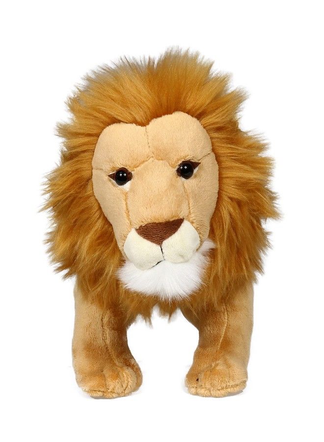 Lion Stuffed Animal Lifelike Plush Toy 12 Inches Length